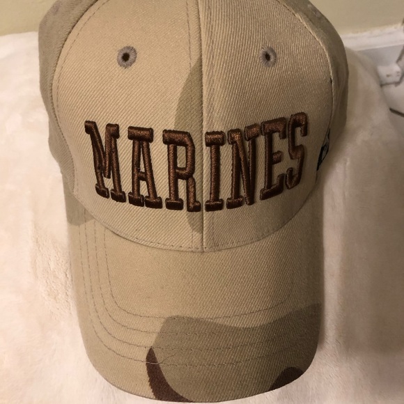 Vintage, NWOT, 🇺🇸 US Marines Camo Embroidered Cap Hat - Picture 3 of 5